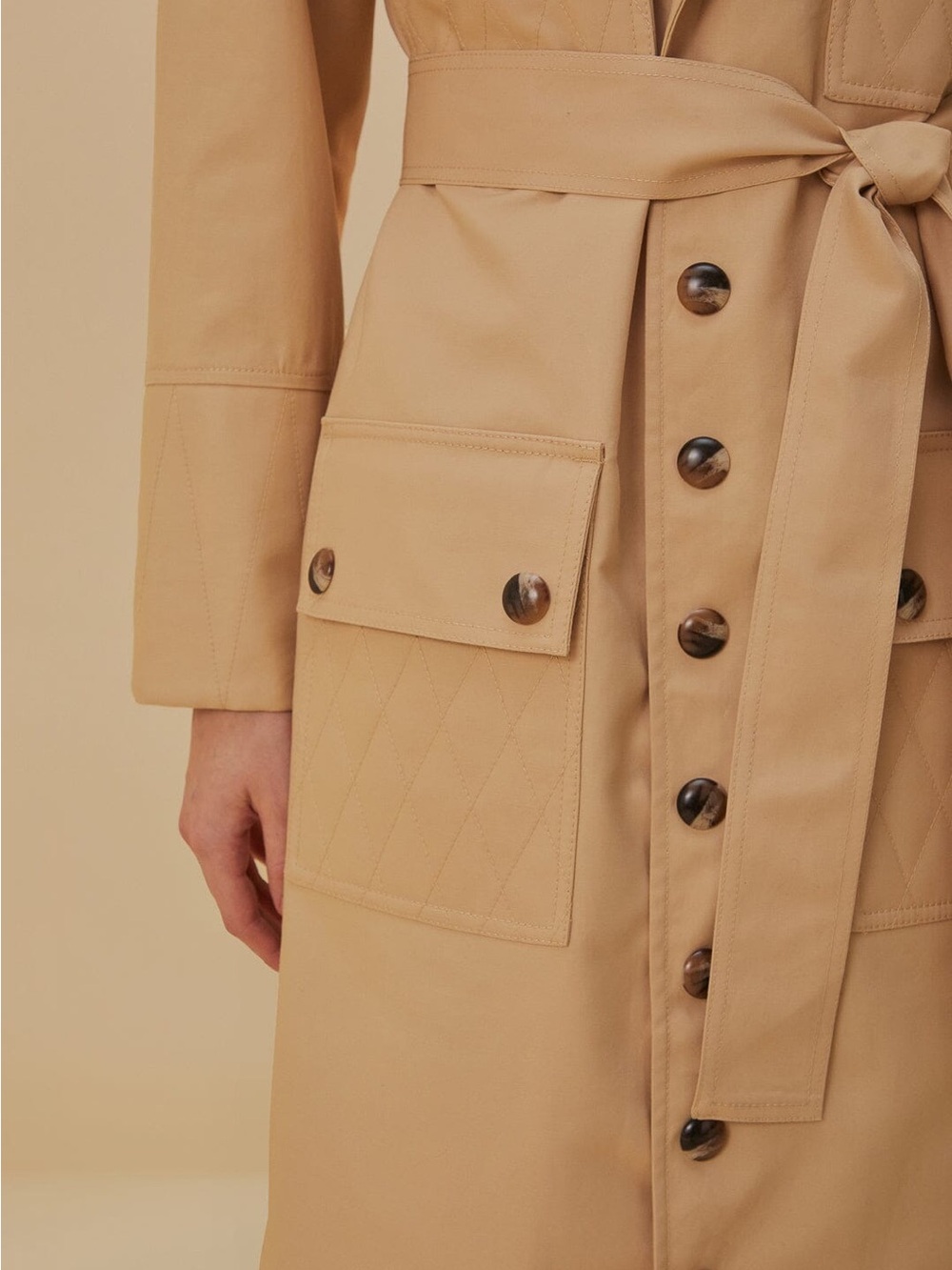 NWT Farm Rio Timeless Trench Coat - Picture 2 of 10